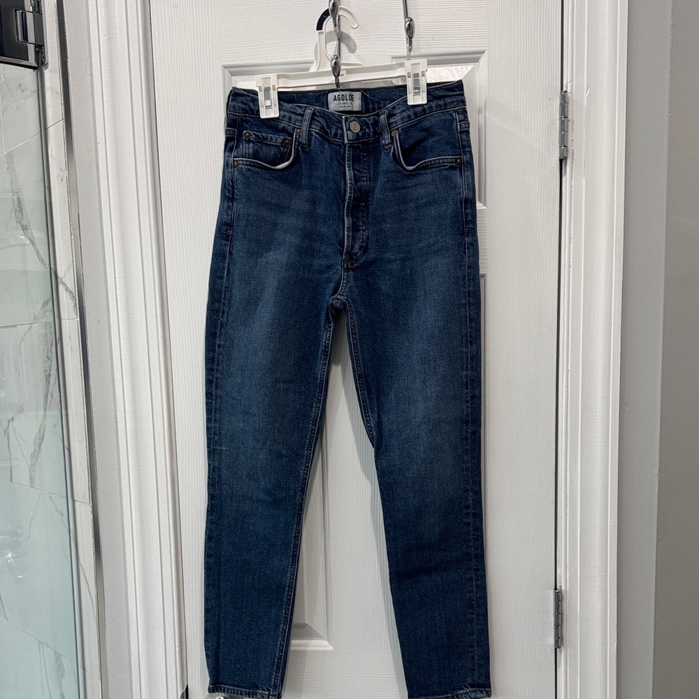 Agolde Women's High Rise Indigo Jeans